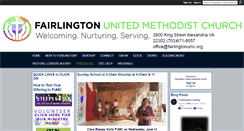 Desktop Screenshot of fairlingtonumc.org